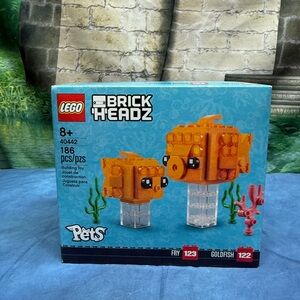 LEGO BrickHeadz Pets Goldfish - Vibrant Orange 40442 retired set!